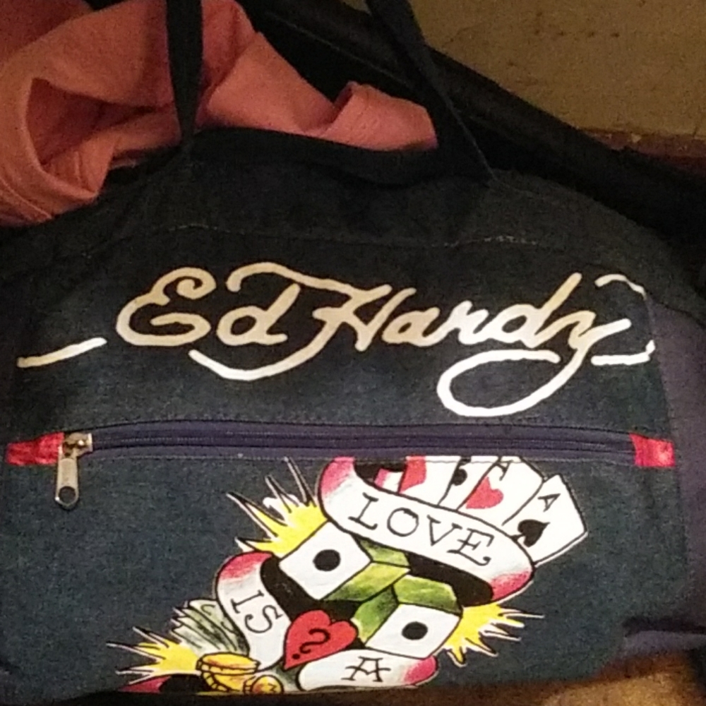 Ed hardy duffle bag